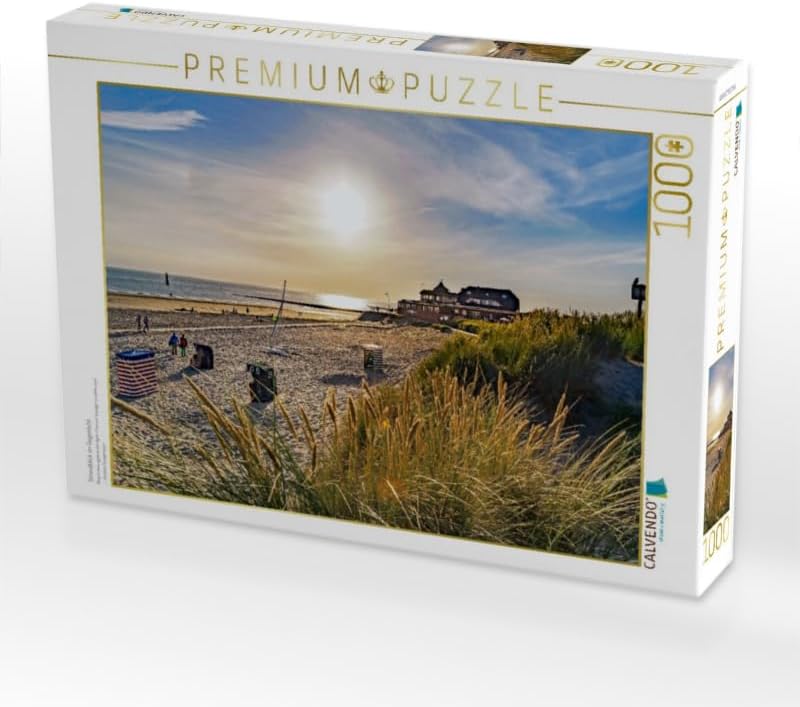 CALVENDO Puzzle Strandblick im Gegenlicht 1000 Teile Lege-Grösse 64 x 48 cm Foto-Puzzle Bild von And