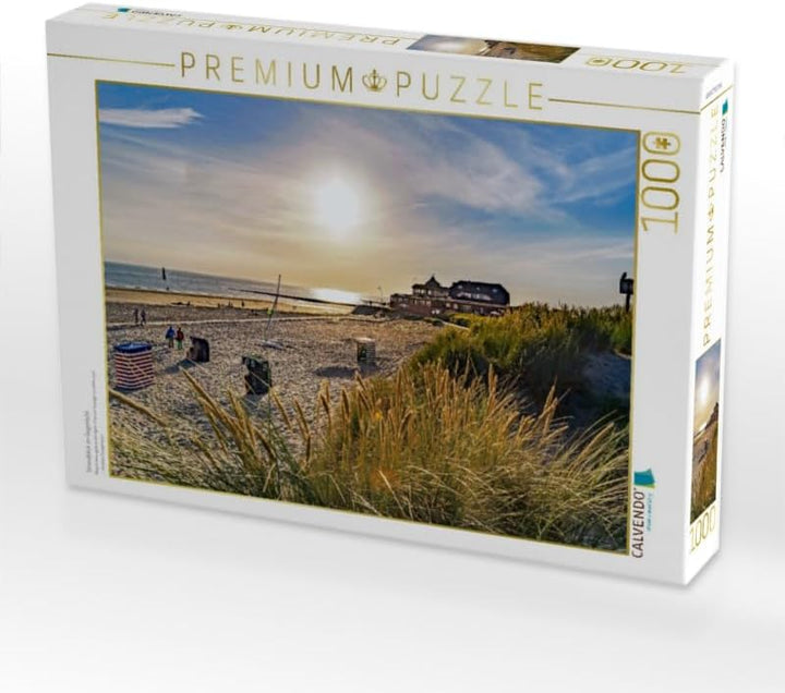 CALVENDO Puzzle Strandblick im Gegenlicht 1000 Teile Lege-Grösse 64 x 48 cm Foto-Puzzle Bild von And