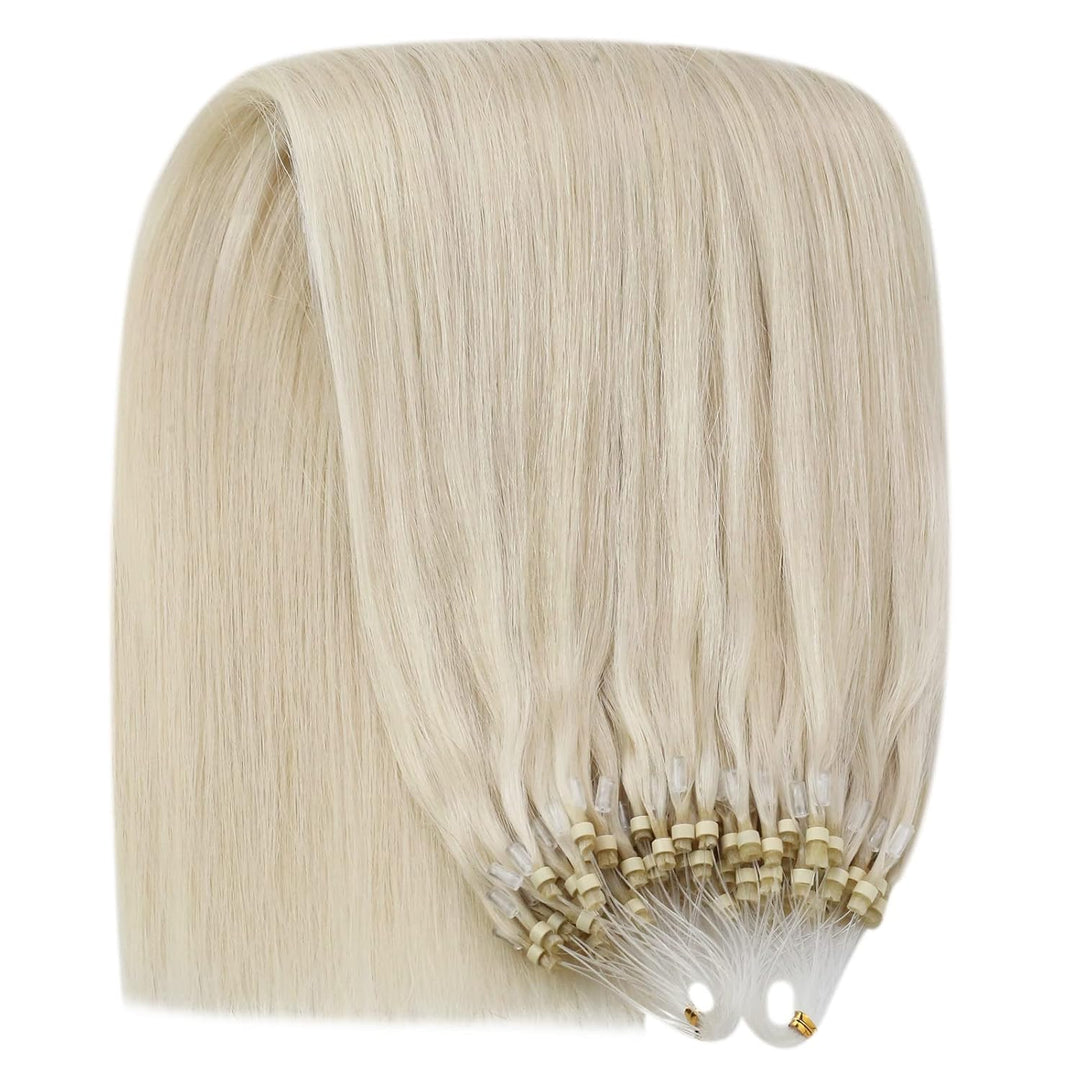 YoungSee Microring Extensions Echthaar Blond Microring Hair Extensions Lang Micro Ring Hair Extensio