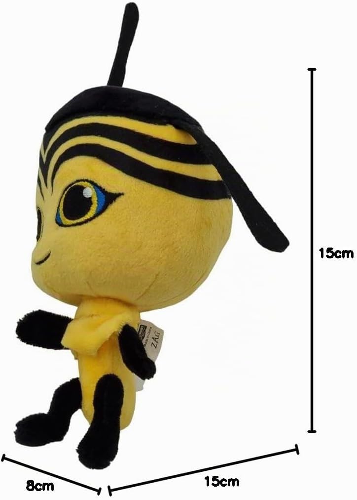 BANDAI - Miraculous Ladybug - Weiches Stofftier 15cm - Pollen - P50694, Pollen