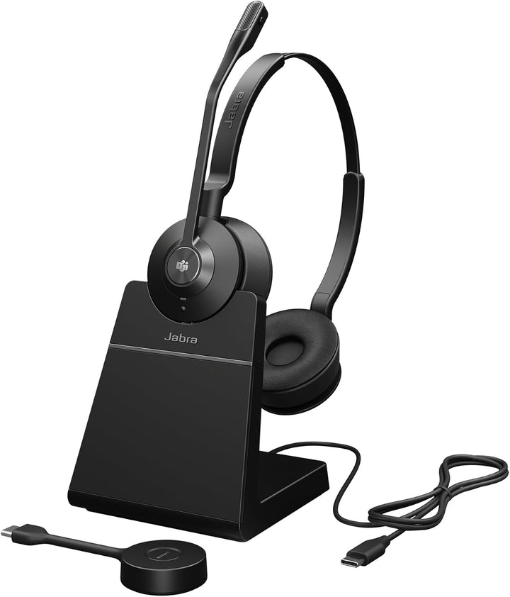 Jabra Engage 55 Stereo-Headset MS, Link 400c DECT-Adapter, Engage 55 Deskstand, 1,2 m USB-C-auf-USB-