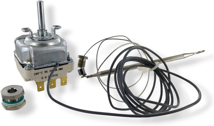 DL-pro Thermostat 95-180° für EGO 55.34035.080 5534035080 mit Stopfbuchse für Fritteuse