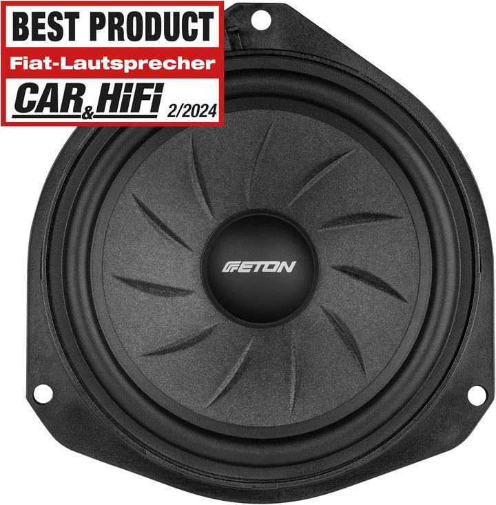 ETON UG FIAT FD16 – 16,5 cm (6,5“) Plug & Play Komponenten System, passgenaues Lautsprechersystem ko