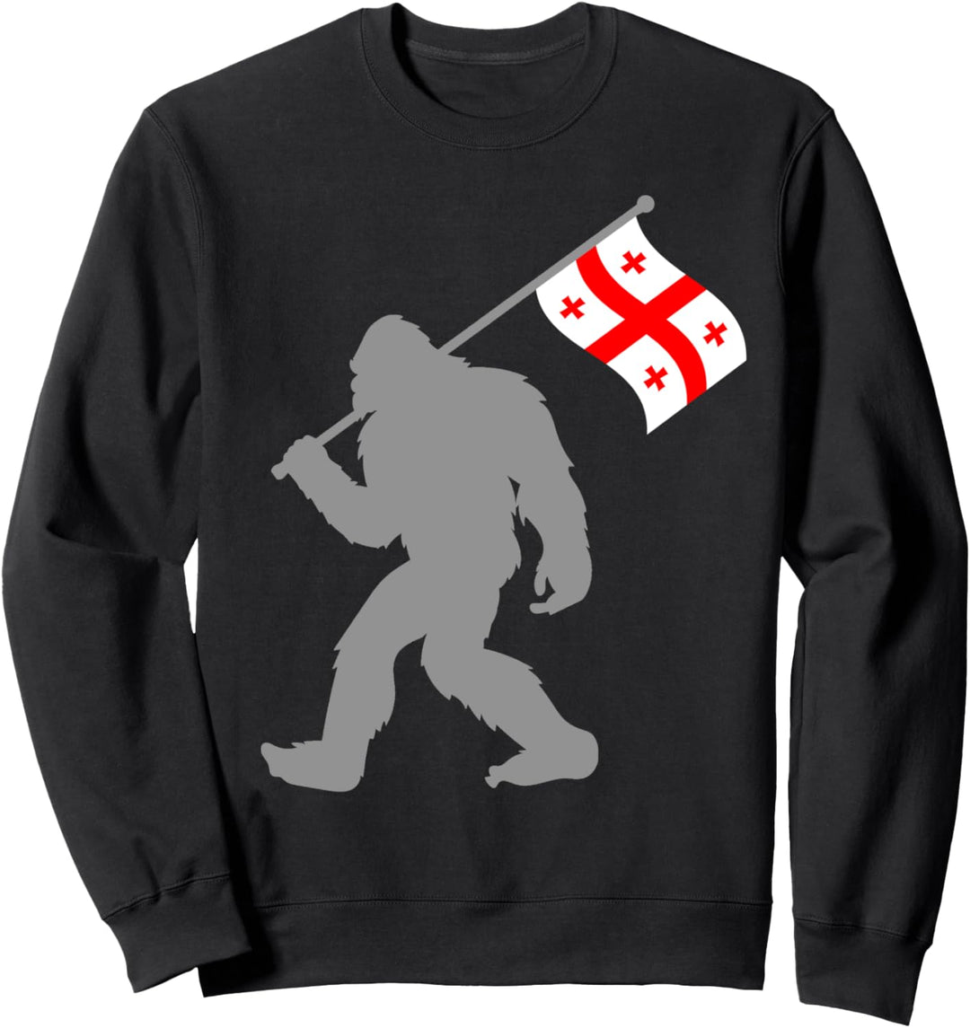 Sak’art'velo oder Georgische Fahne auf Georgien Flagge Sweatshirt