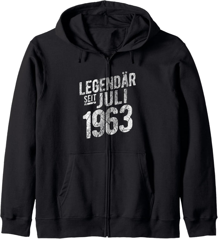 60. Geburtstag Geschenk 60 Jahre Legendär seit Juli 1963 Kapuzenjacke