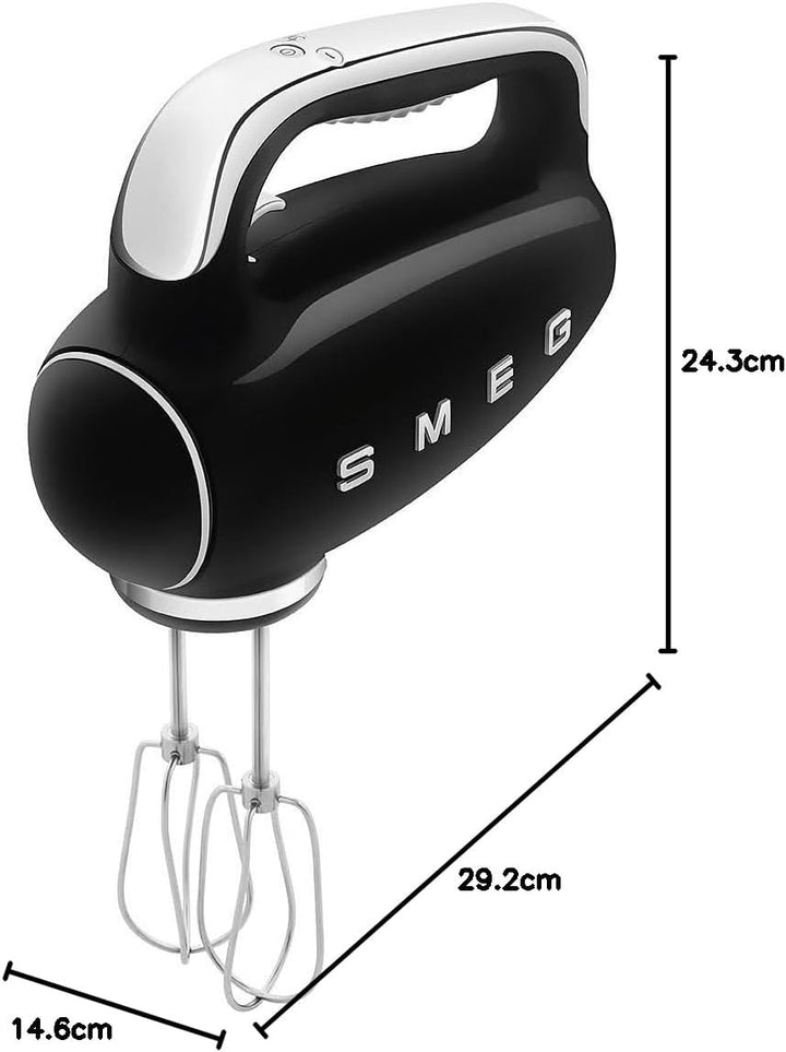 SMEG hmf01bleu Mixer, Kunststoff, Schwarz, Schwarz