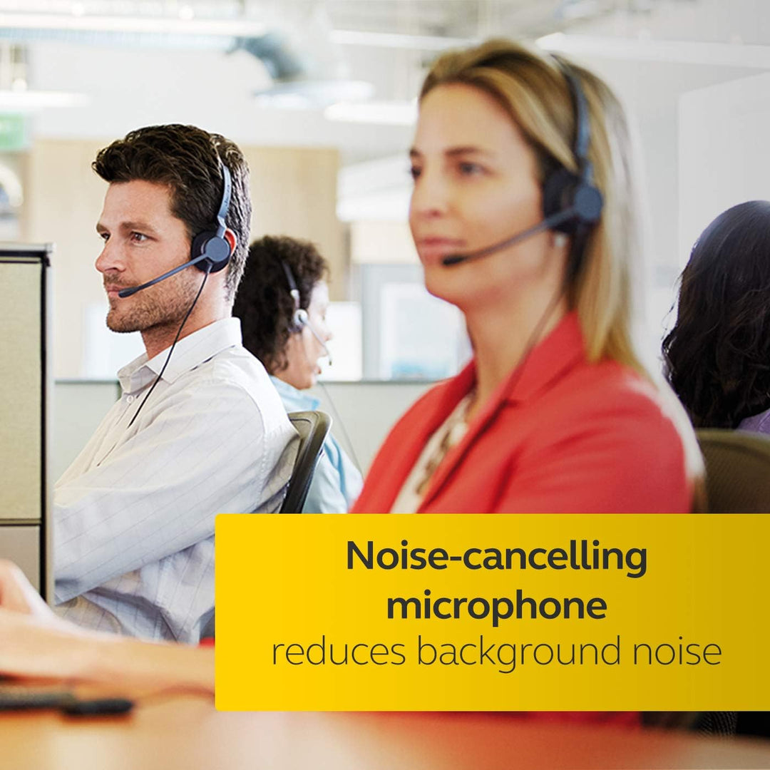 Jabra Biz 2300 USB-A MS On-Ear Stereo Headset - Skype for Business zertifizierte Kabel-Kopfhörer mit