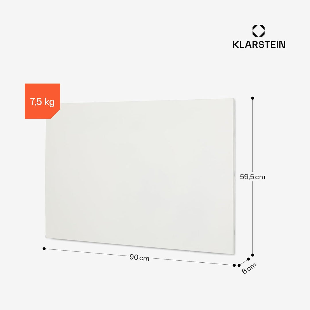 Klarstein Infrarotheizung mit Thermostat, 580 Watt Elektroheizung, Bild-Infrarotheizung zur Wandmont