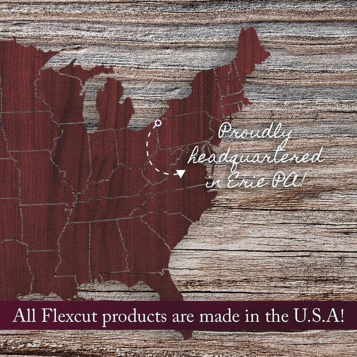 FLEXCUT Palmlöffel, Hartstahl, massiver Eschenholzgriff, 1/8 Zoll, 45 Grad (FR367) 45 Degrees - 1/8