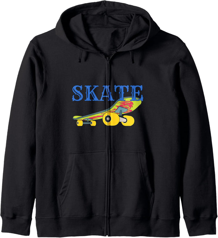 Skateboard Retro Skateboarding Skateboardfahren Skater Skate Kapuzenjacke