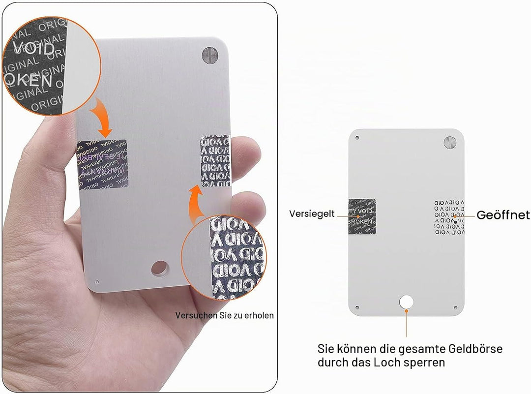 Crypto Wallet,Steel Bitcoin Wallet,Cryptocurrency Seed Backup Cold Storage,Cold Wallet Hardware Wall