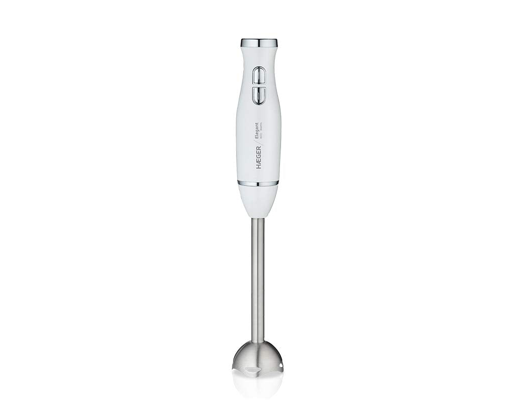 HAEGER Eleganter Stabmixer, 400 W, 2 Schalter für einfache und sanfte Berührung, ergonomischer Griff