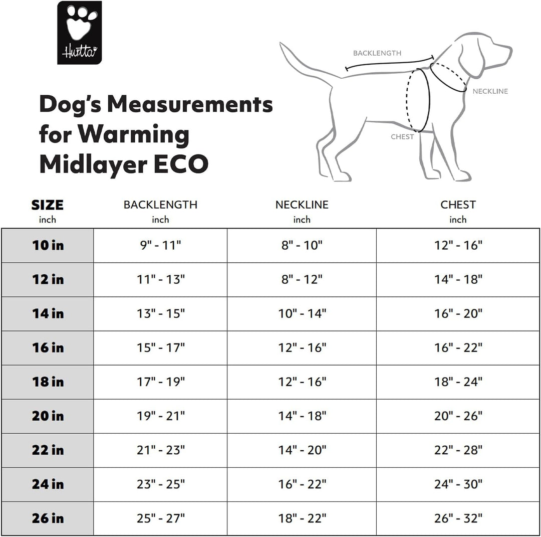 Hurtta Wärmende Midlayer Hundejacke ECO (Desert, 40 cm) 40 cm Desert, 40 cm Desert