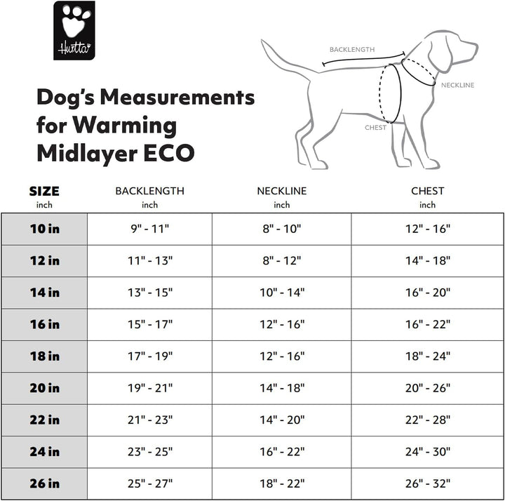 Hurtta Wärmende Midlayer Hundejacke ECO (Desert, 40 cm) 40 cm Desert, 40 cm Desert
