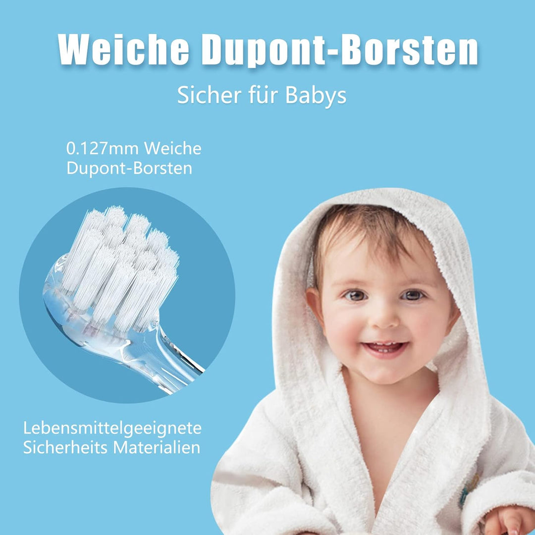 SEAGO SG-513 Elektrische Zahnbürste Kinder Baby Kinderzahnbürste Elektrisch ab 0-3 Jahre mit LED Lic