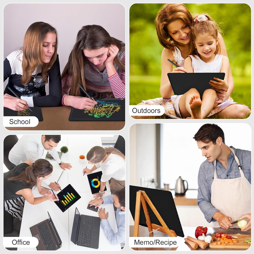 Kinayue LCD-Schreibtablett für Kinder, Wiederaufladbare 21 Zoll Maltafel Zeichentafel, Vorschule Ler
