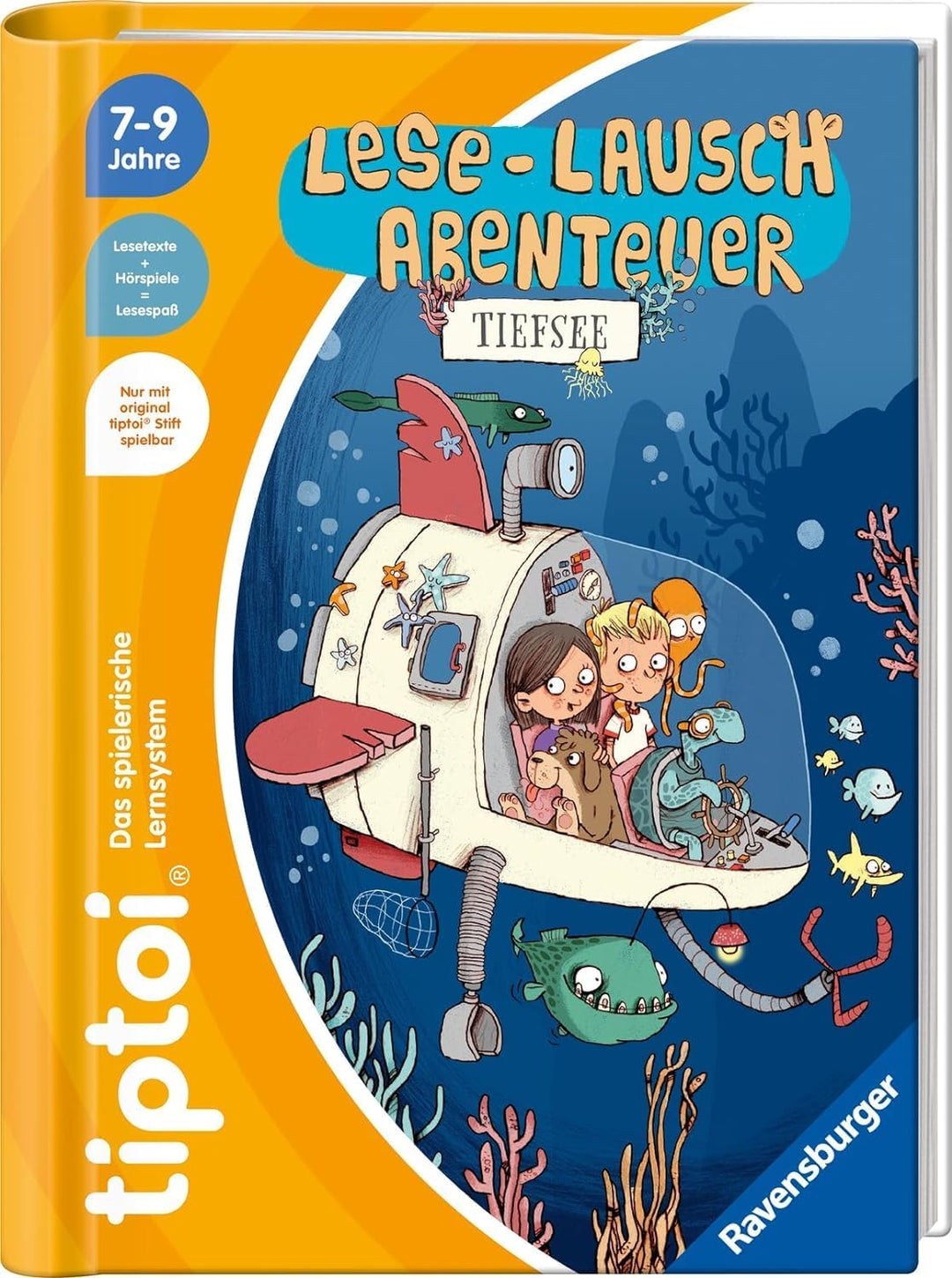 tiptoi Ravensburger Buch für Lese Anfänger - Lese Lausch Abenteuer - Tiefsee + Kinder Wimmel Weltkar
