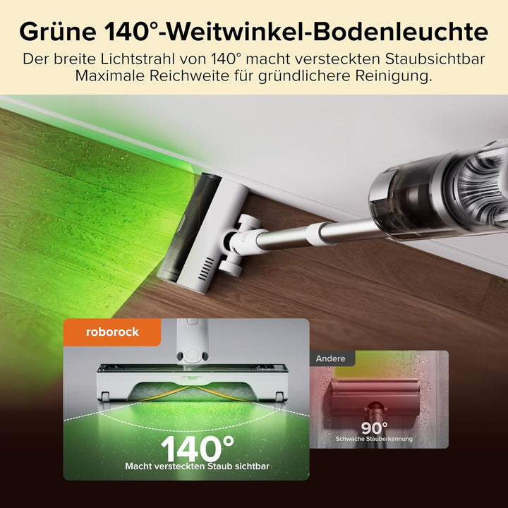 roborock H60 Hub Kabelloser Staubsauger mit 2L Auto-Empty Station, Ladestation, 60 Min. Abnehmbarer
