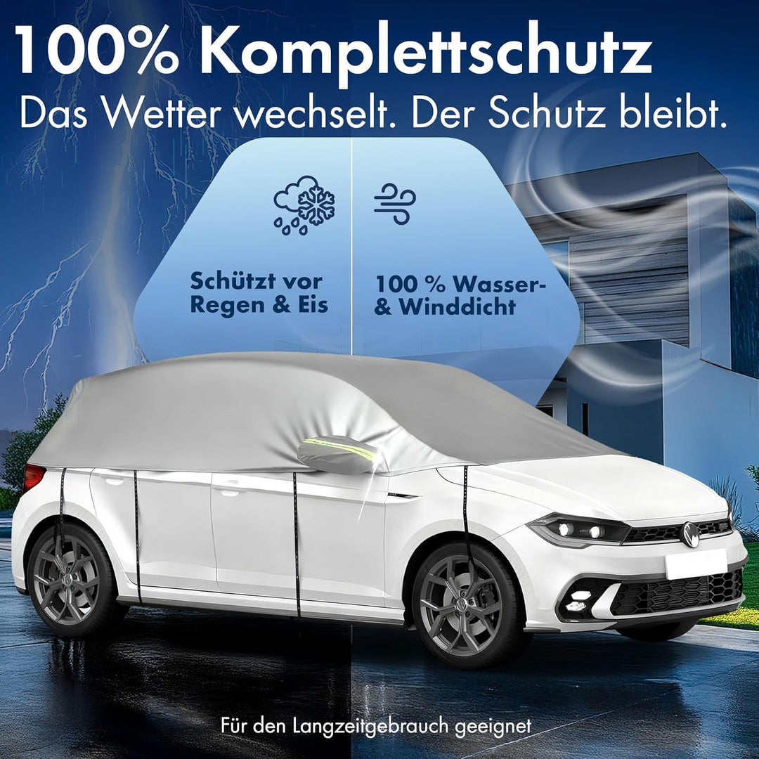 WALSER Abdeckplane Auto All Weather, Abdeckplane wasserdicht, 100% wetterfeste Autoabdeckplane, Auto