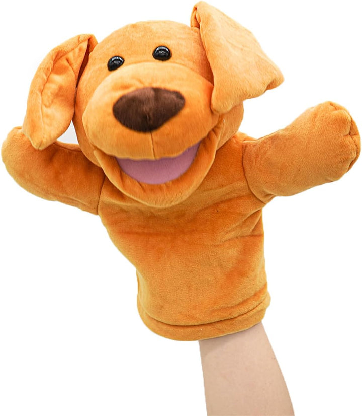 lilizzhoumax Hund Handpuppe Kuscheltier Tier Kawaii Niedliches Rollenspiel interaktives Früherziehun