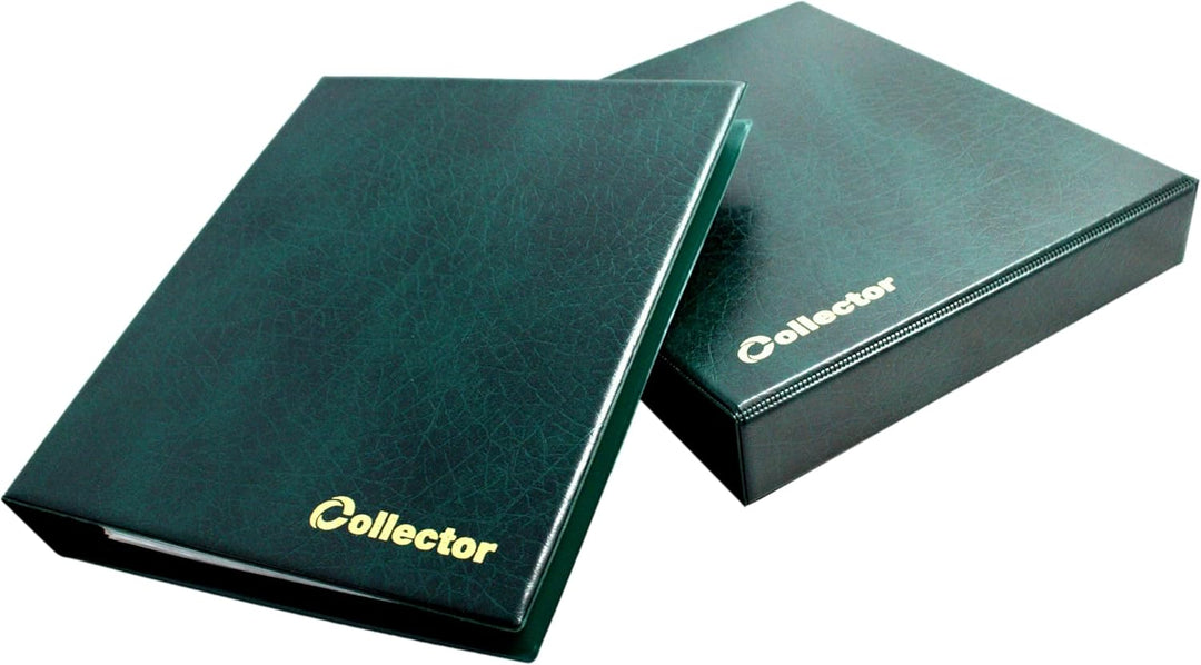 COLLECTOR Banknotenalbum mit Schutzkassette Etui für Verschiedene Banknoten-Grössen - mit Seiten und