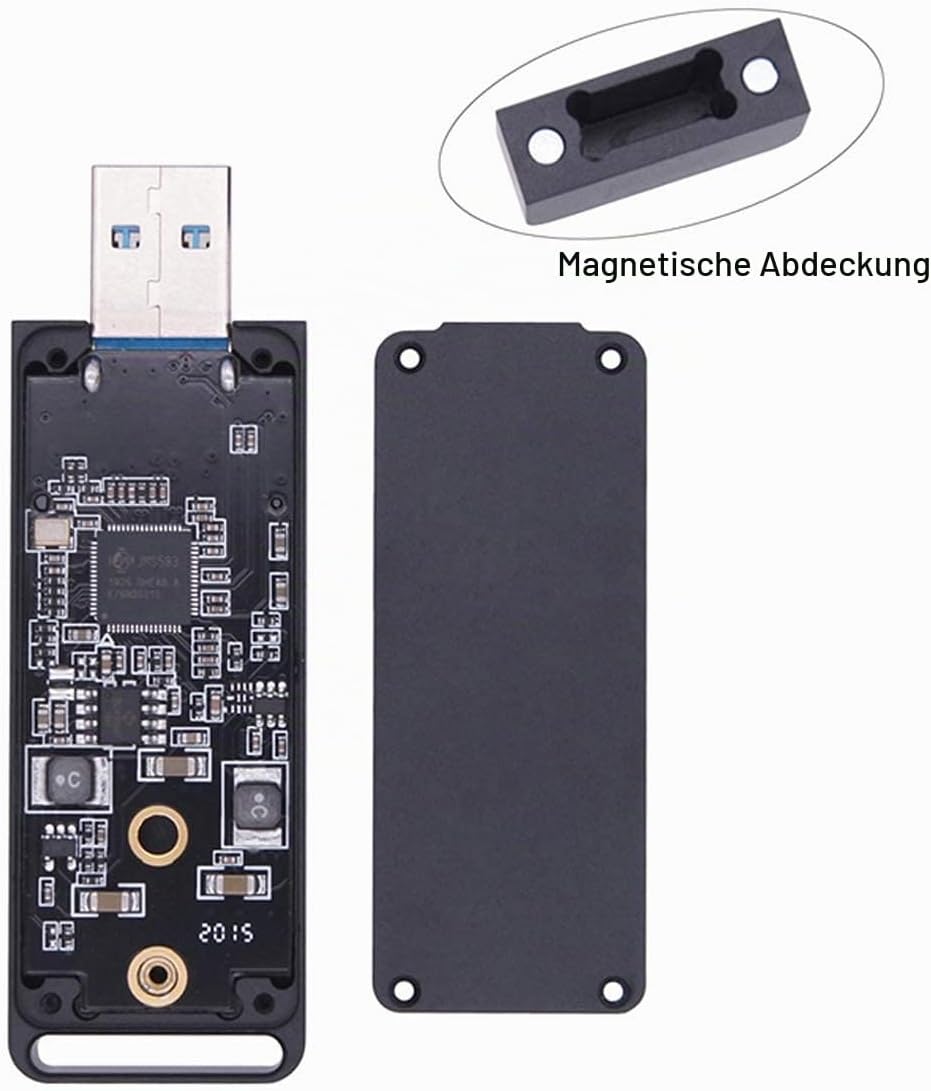 CY M.2 NVME SSD Gehäuse-Adapter USB 3.1 Gen2 10 Gbp auf NVME PCI-E M-Key Solid State Drive Externes
