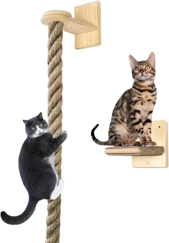 Wandmontiertes Klettertau Für Katzen, Klettersack Für Katzen, Katzens Kletterseil, Katzenschutzleite