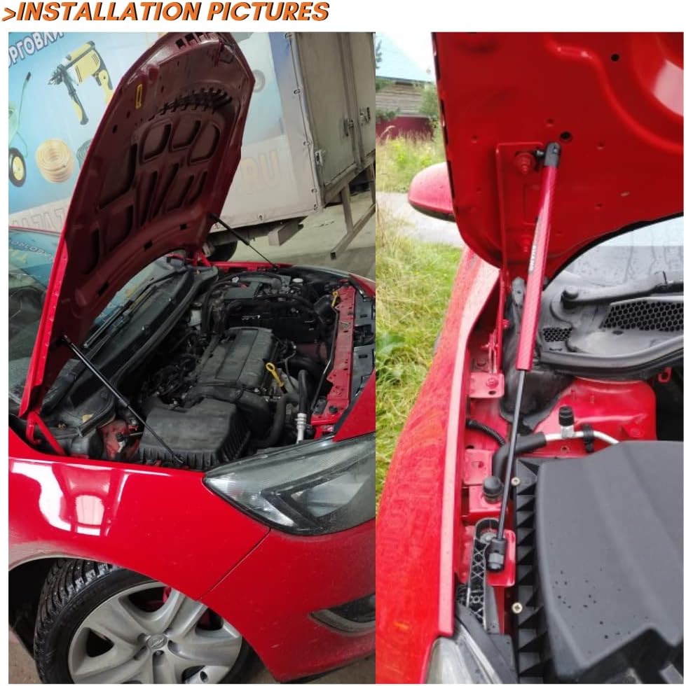JINGLINGKJ für Astra J MK6 2009-2014 Motorhaube vorne Haubenstreben modifizieren Gasdruckfedern Gasf