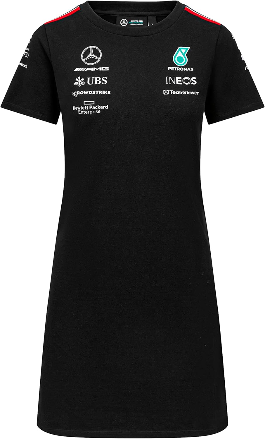 MERCEDES AMG PETRONAS Formula One Team - Teamkleid 2023 für Damen M Schwarz, M Schwarz
