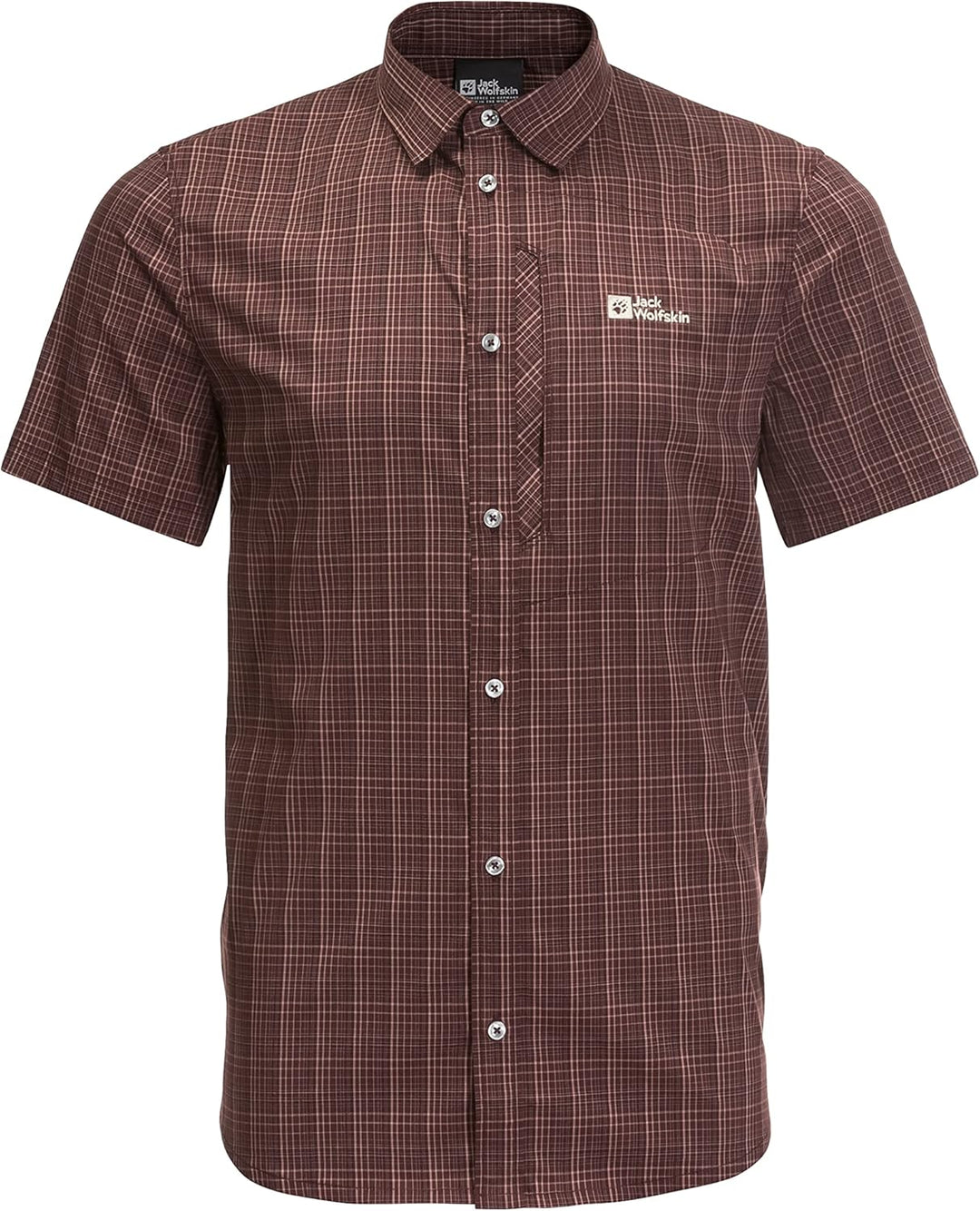 Jack Wolfskin Herren Rays Stretch Vent Shirt Men Hemd M Atacama Red, M Atacama Red