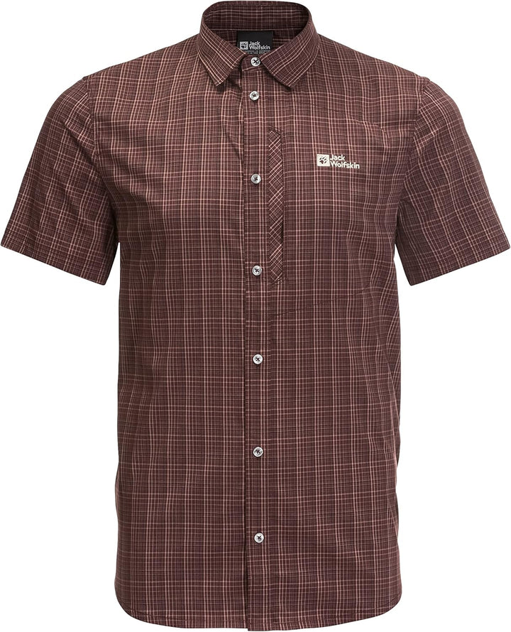 Jack Wolfskin Herren Rays Stretch Vent Shirt Men Hemd M Atacama Red, M Atacama Red