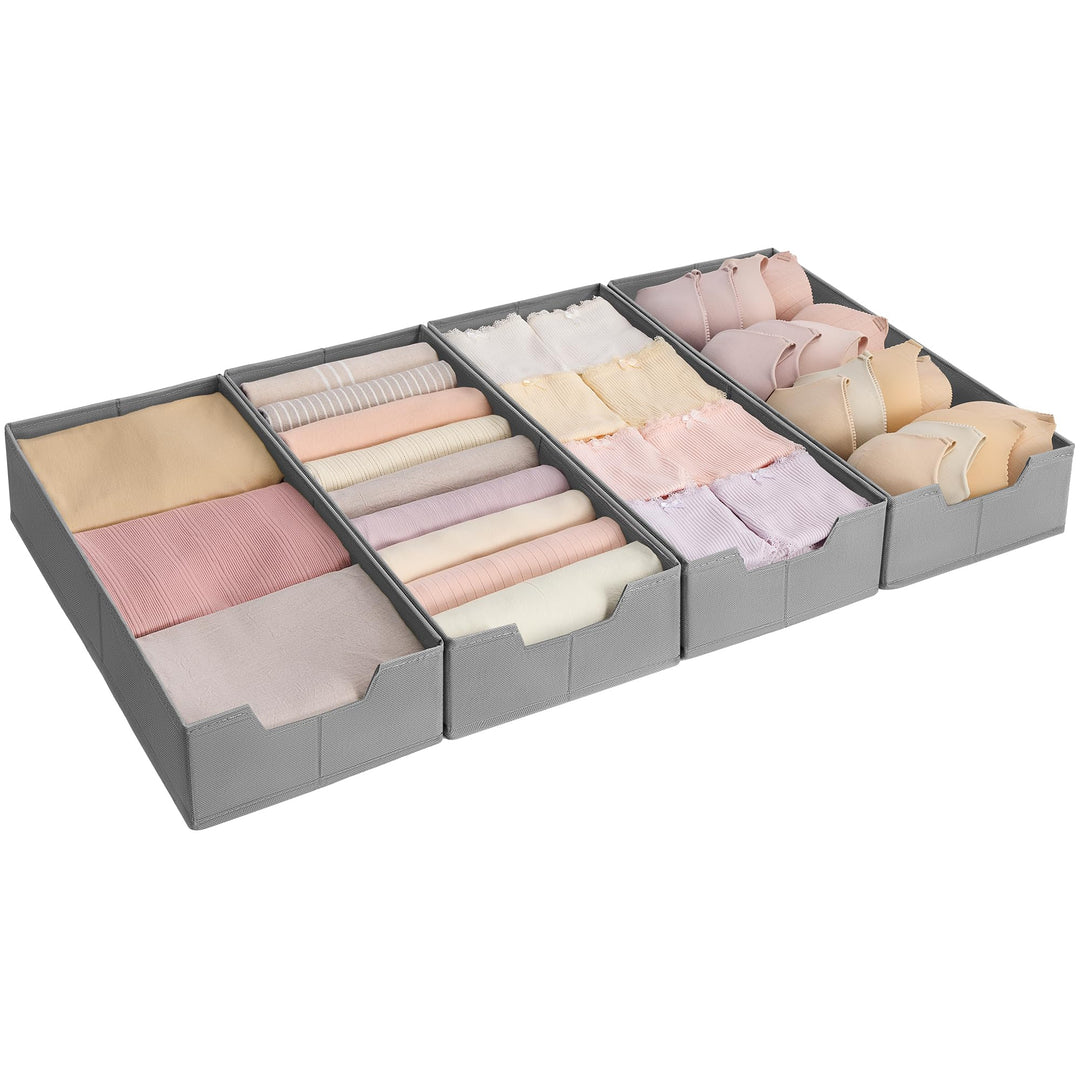 SONGMICS Unterwäsche-Organizer 4er Set, Schubladen-Organizer für IKEA PAX Kleiderschrank, ohne Trenn