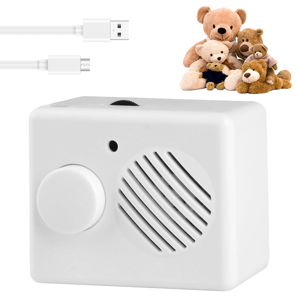 Diktiergerät für Stofftiere 360 Sekunden Aufnahme, Sprachmodul für Kuscheltier & Teddybär, Mini-Me V