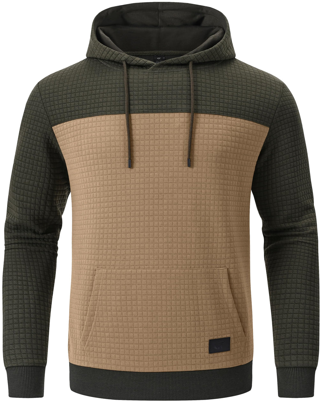 YuKaiChen Herren Pullover Herren Patchwork Hoodie Langarm Jacquard Kaputzenpullover Farbblock Sweats