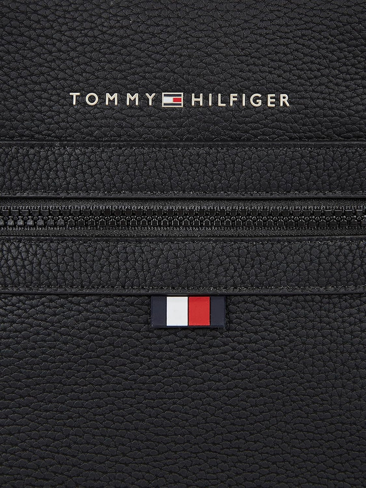 Tommy Hilfiger Herren Umhängetasche Essential PU Crossover Klein, Schwarz (Black), Einheitsgrösse
