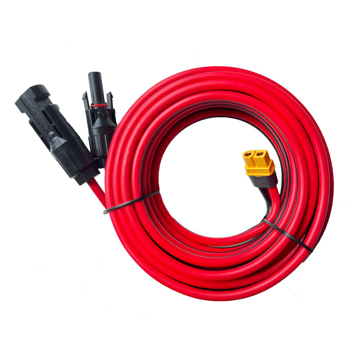 ZkeeShop Solarkabel 10AWG Kabel Solarstecker auf XT60 Adapter 6mm2 Kabel Solar Solarpanel Kompatibel