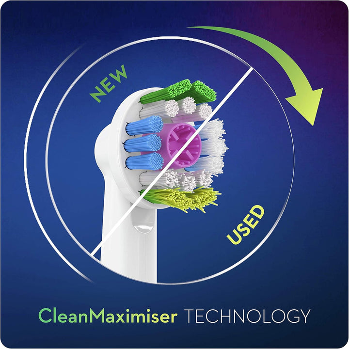 Oral-B 3D White, b眉rsten f眉r elektrische Zahnb眉rste mit CleanMaximiser-Technologie, 3 St眉ck. Weiss 3