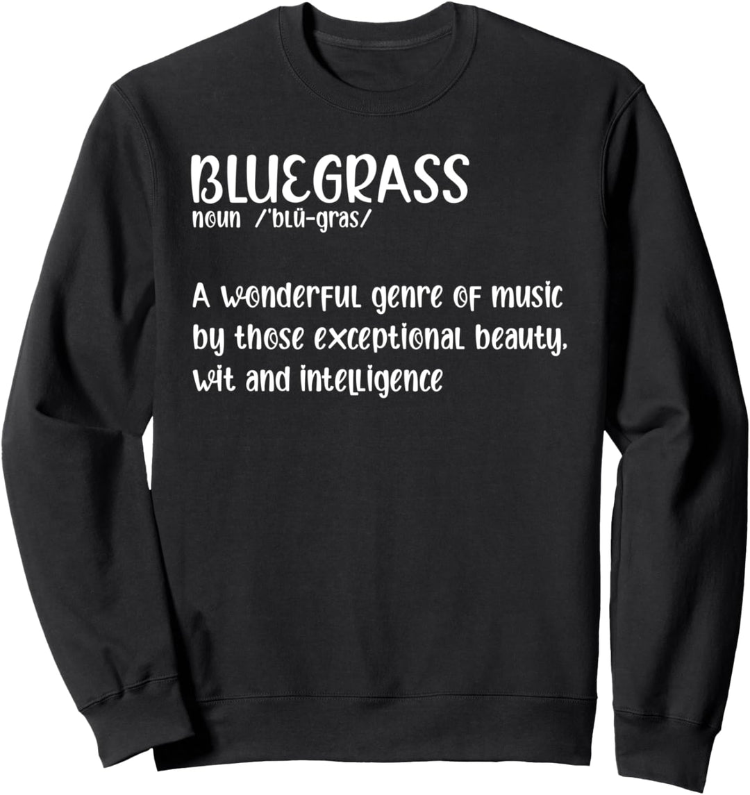 Retro Bluegrass Musician Banjo Music Guitarist Vintage Gift Sweatshirt