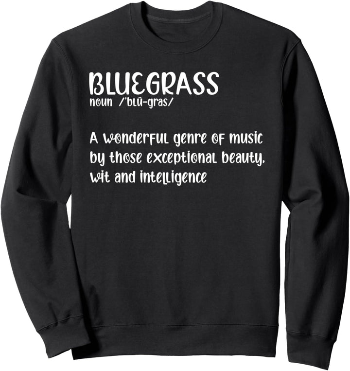 Retro Bluegrass Musician Banjo Music Guitarist Vintage Gift Sweatshirt