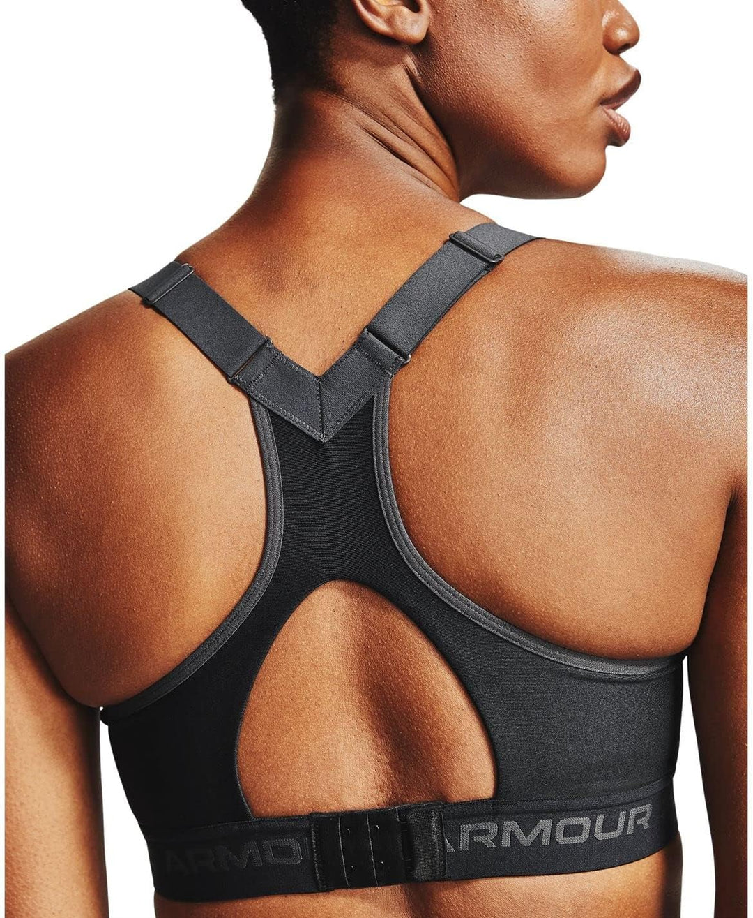 Under Armour Damen Armour High Crossback Bra Sports Bra, Schwarz