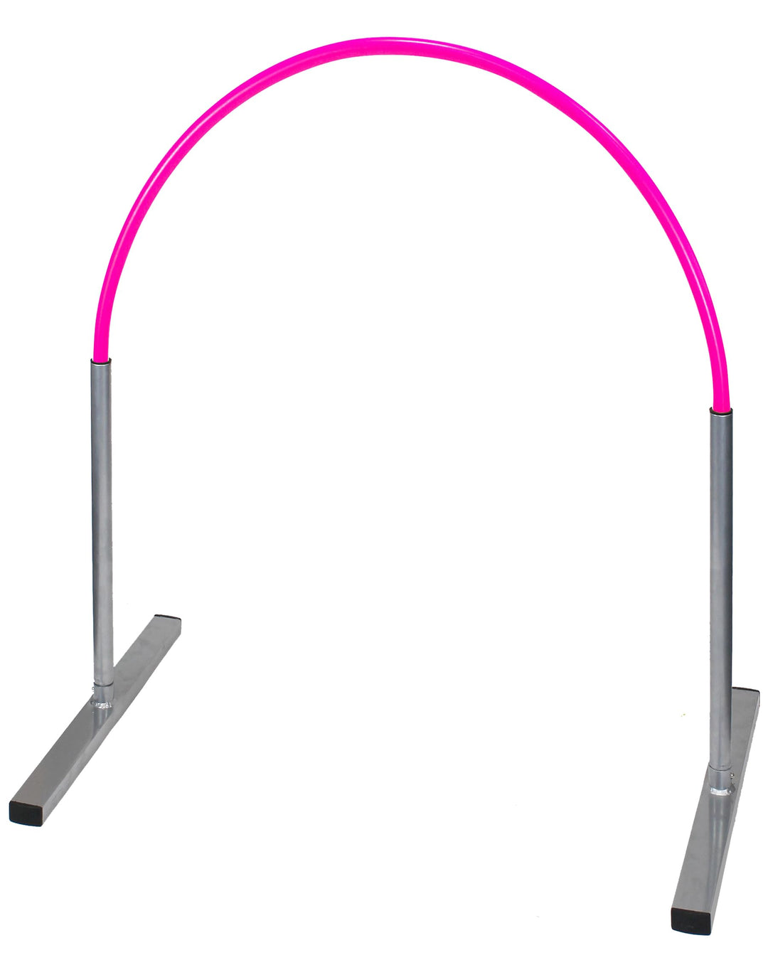 Hoopers Hoop mit Aluminiumfüssen und flexiblem Steckbogen, stabil & VDH-konform, Bogenfarbe Pink Bog