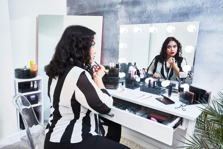 iDesign Make-up Organizer drehbar, individualisierbare Schmink Aufbewahrung aus der Signature Series