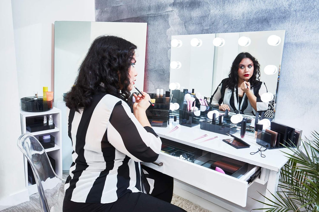iDesign Make-up Organizer, Schmink Aufbewahrung mit 3 Schubladen aus der Signature Series by Sarah T
