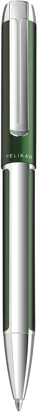 Pelikan Kugelschreiber Pura K40, Waldgrün, hochwertiger Drehkugelschreiber im Geschenk-Etui, 822879