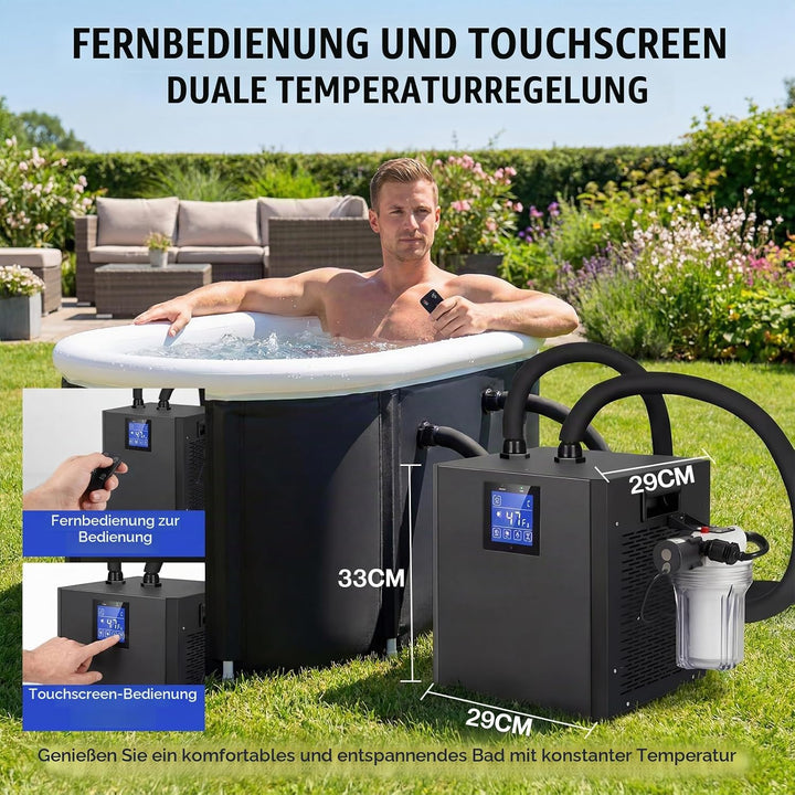 Eisbadkühler,1/3 PS Water Chiller Kit für Eisbad,eisbad kühlgerät 300L eisbad wasserkühler EisbadküH