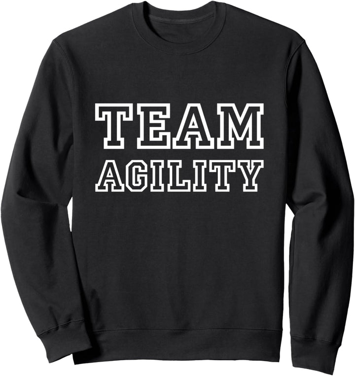 Agility Hundesport "Team Agility" in Trikot Schrift Sweatshirt