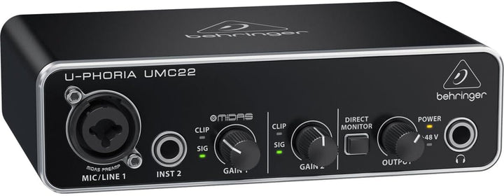 Best Price Square USB Audio Interface UMC22 by BEHRINGER U-PHORIA UMC22 Single U-PHORIA, U-PHORIA UM