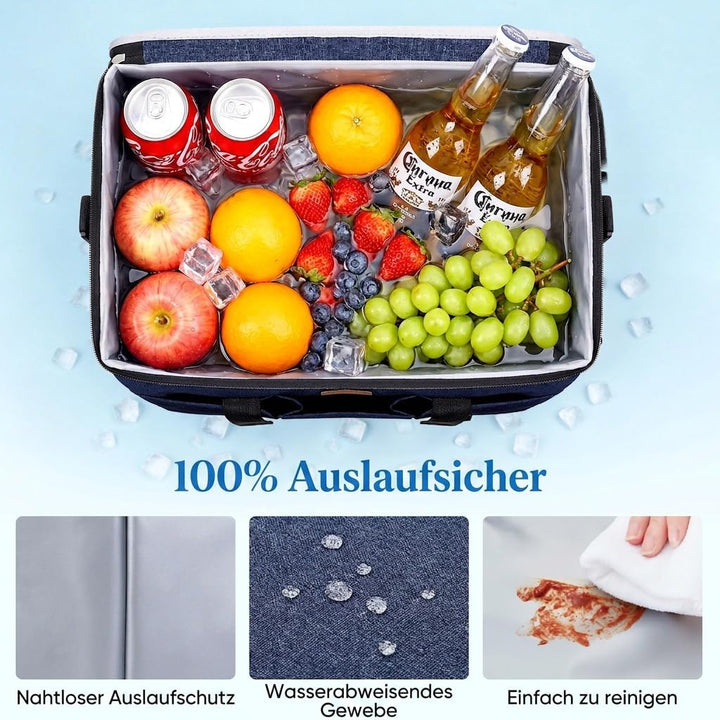 Lifewit Kühltasche 30L, Kühlung Thermoisoliert Tragbar Faltbar Wasserdicht, Gross Picknicktasche für