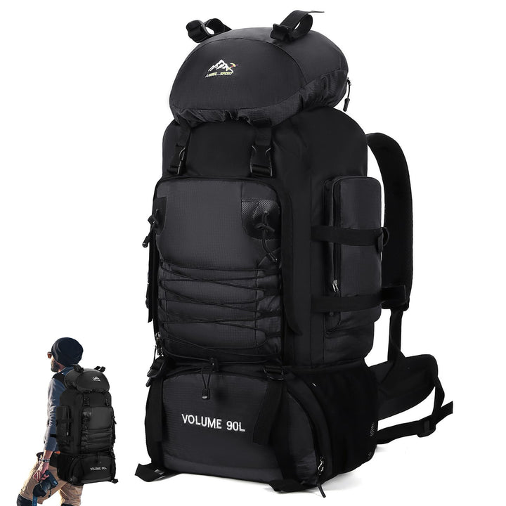 Augot Trekkingrucksack, 90L Grosse Kapazität Wanderrucksack Leichter Campingrucksack Herren Damen Wa