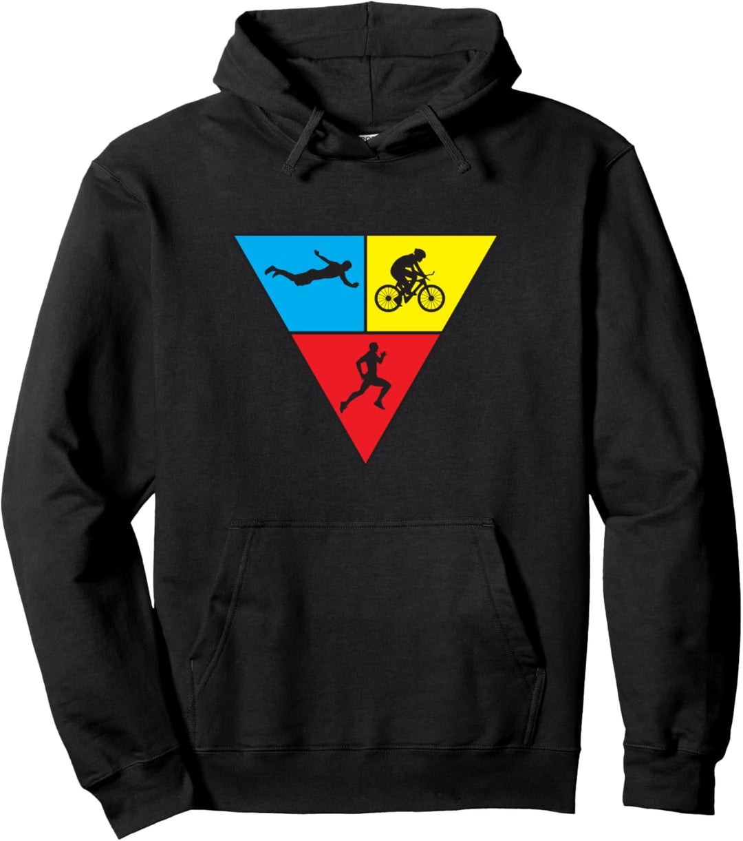 Triathlon Artikel Endurance Sports Swim Bike Run Graphic Pullover Hoodie
